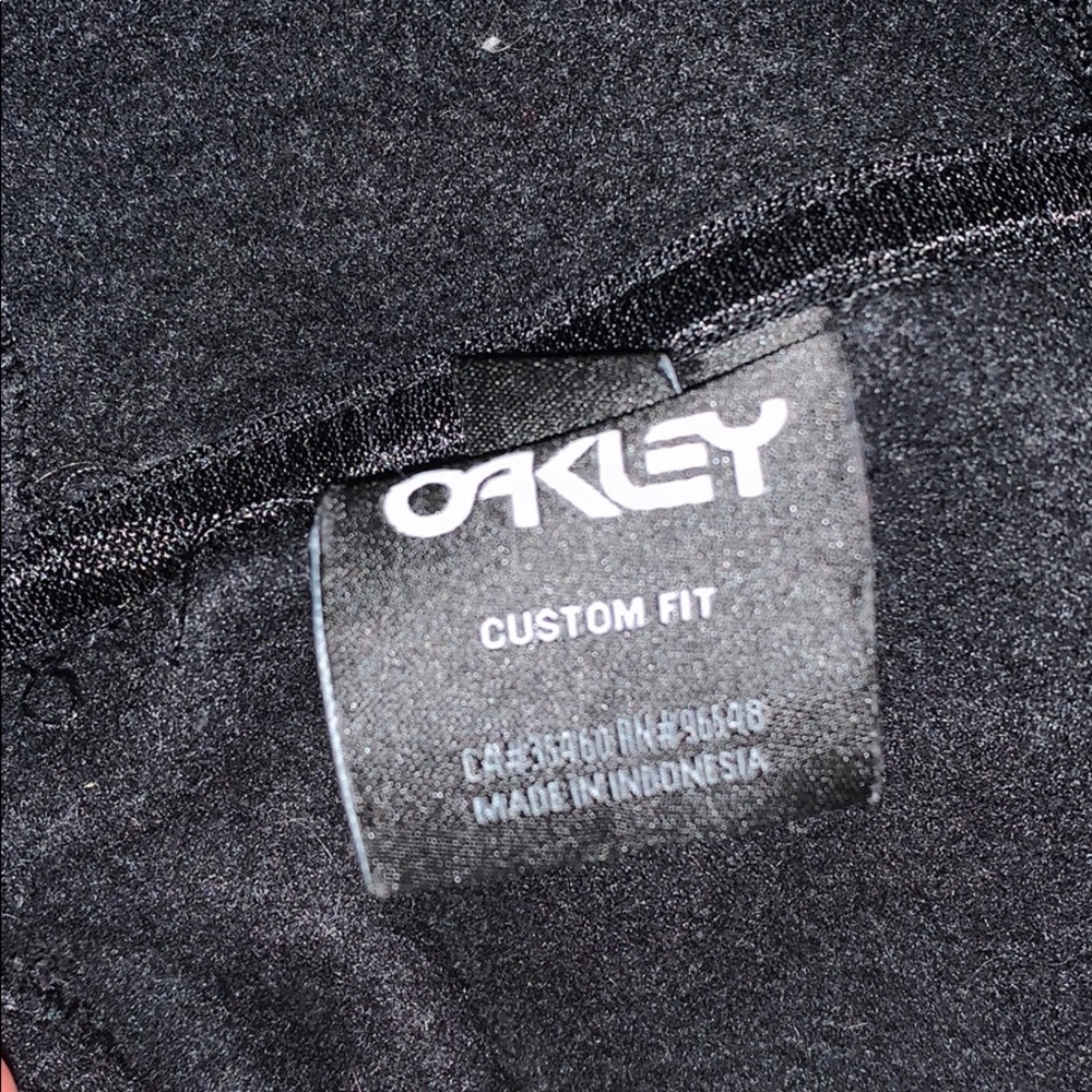 OAKLEY HOODIE BLACK BLUE - Picture 3 of 4